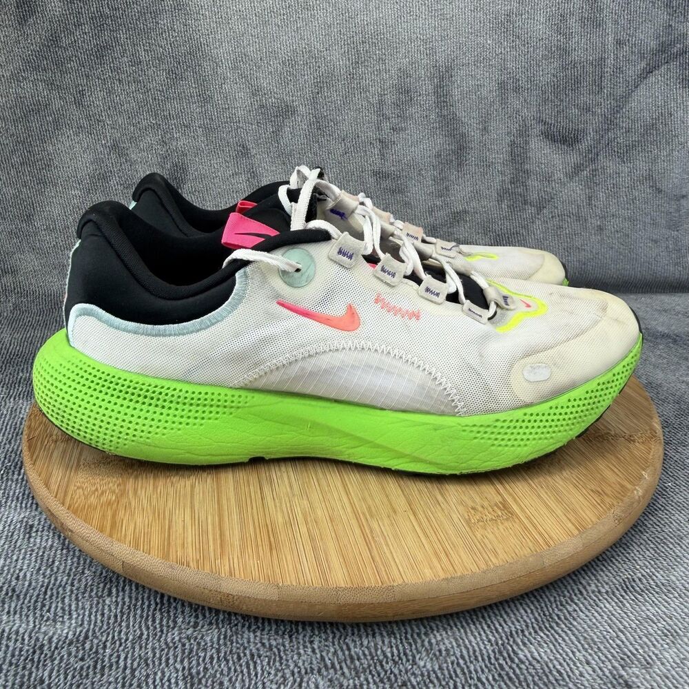 Nike React Shoes Womens Size 10.5 White Neon Green Running Sneakers DJ5929-100